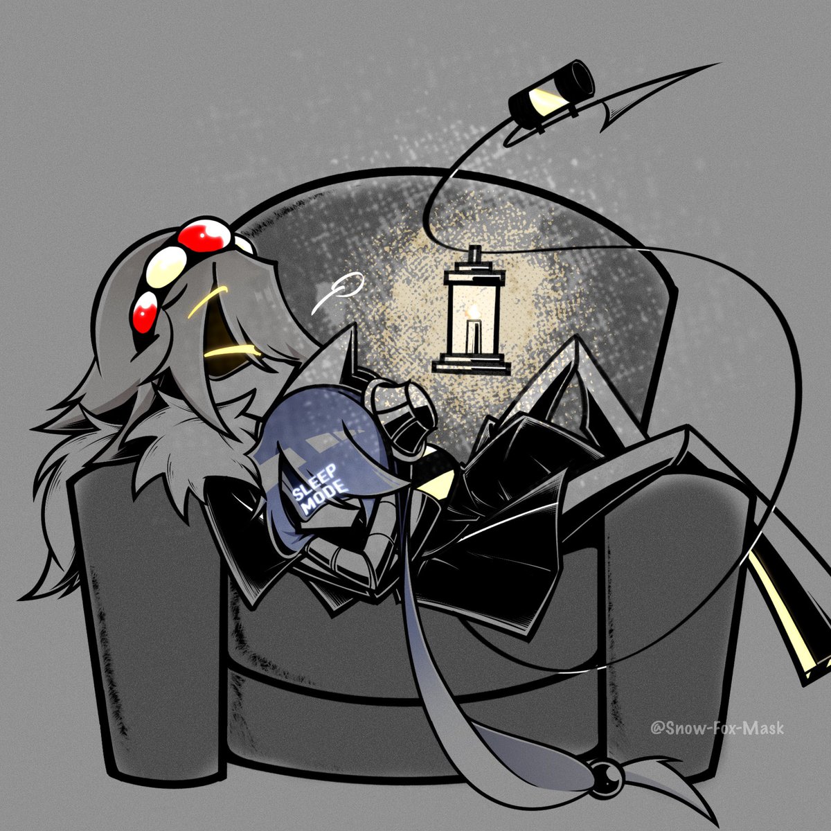 Snow_Fox_mask's tweet image. Night light

#murderdrones 
#murdedronesoc