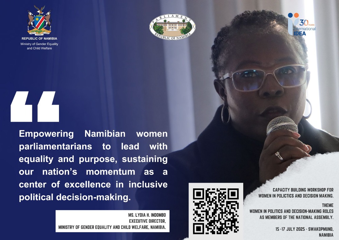 Namibia hosts milestone Roundtable for women parliamentarians, 15-17 July 2025  Swakopmund.