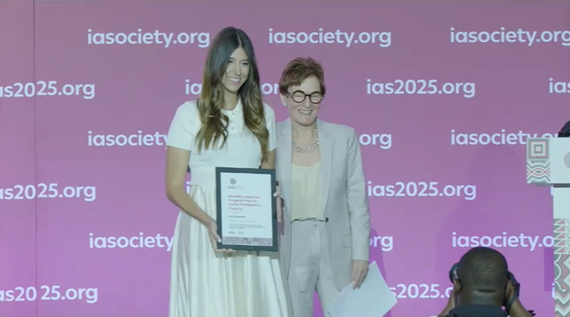 iasociety's tweet photo. Congratulations to the young investigators being awarded the IAS/ANRS Lange/van Tongeren prize: Zoe Stylianidou 🇧🇪, James Wyncoll 🇬🇧, Keitumetse Lebelo 🇿🇦, Minh Nguyen Thien 🇻🇳 and Alfred S Lutaaya 🇺🇬. 👏 #IAS2025 https://t.co/dKac6HztWX