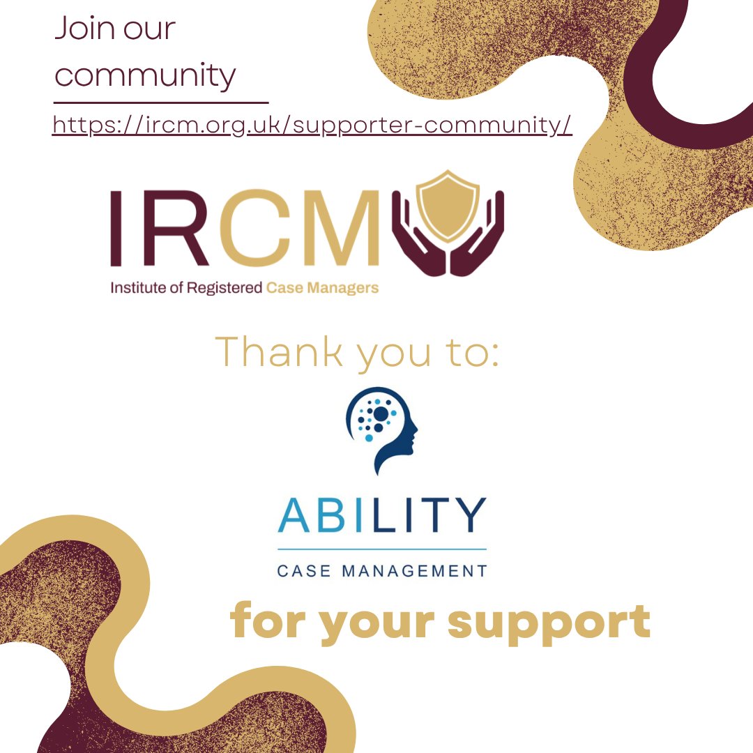 We are so pleased to welcome <a href="/Abilitycm/">Ability Case Management</a> to our supporter community.  By joining our community Ability Case Management have an important role in helping IRCM to achieve our mission by showing their commitment to safeguarding users of case management services and the public.