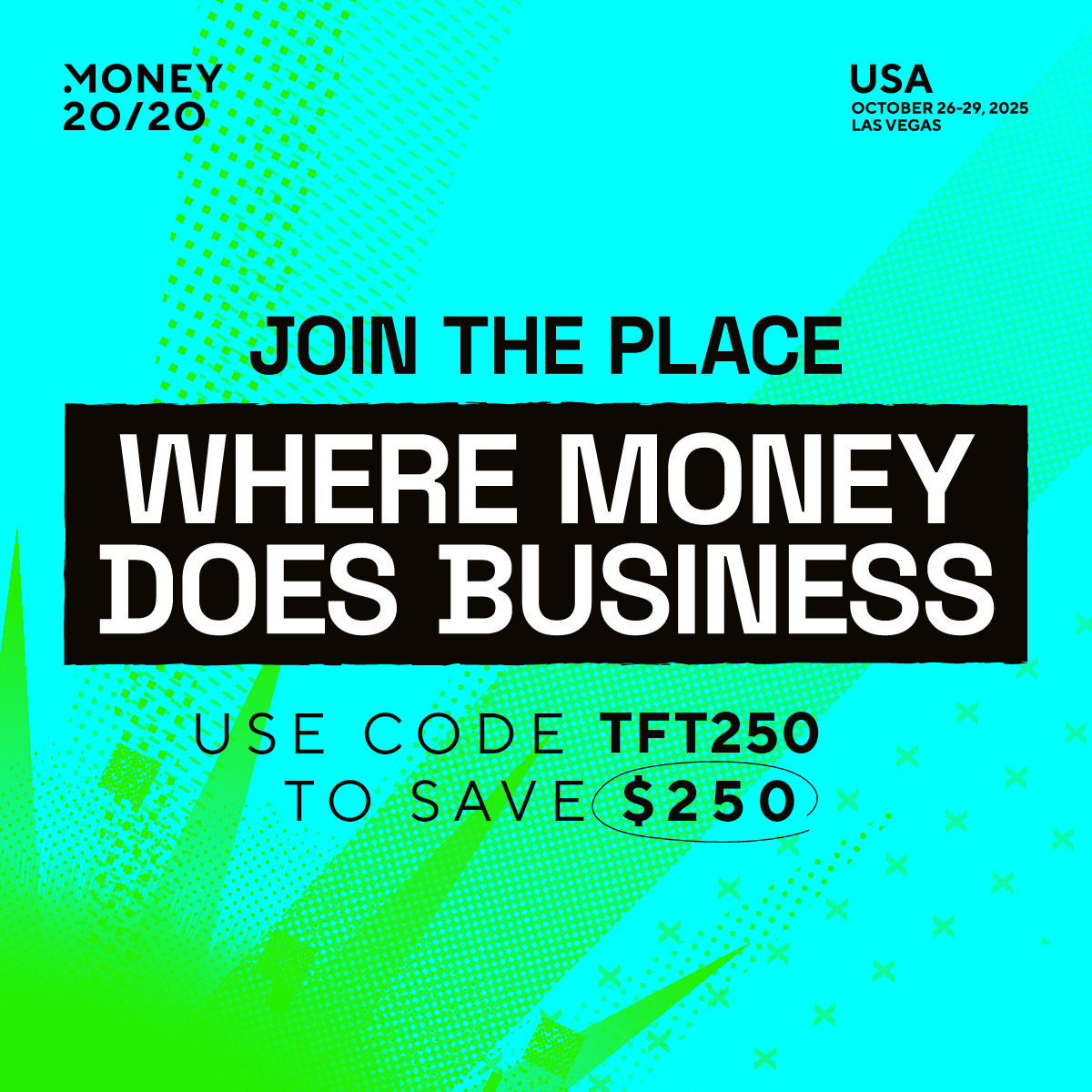 #Money2020USA is where you come to grow your business. Accelerate deals, build partnerships, raise your profile, make breakthroughs, and much more with the most senior industry leaders. Join now and use code TFT250 to save an extra $250 off your pass! tinyurl.com/3k3u6c75.