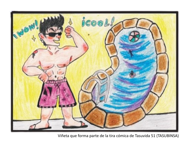 🎨 Otra novedad que nos encanta de la última #Tasuvida es la tira cómica, creada y dibujada por personas con #discapacidadintelectual de TASUBINSA en #SanAdrián.

¡Cuidado que no te pase lo que a su protagonista! 🏊😜

📰 Descúbrela aquí 👉 f.mtr.cool/ptkxadjdna