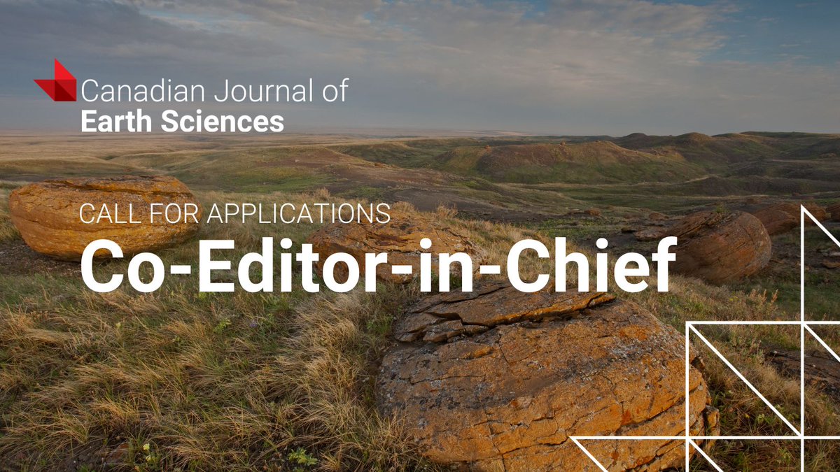 We are looking for our next Co-Editor-in-Chief!

This volunteer role is an opportunity to shape the journal’s direction, support peer review, and strengthen the global #geoscience publishing community ▶️ ow.ly/gaeM50Wkx2X

#EarthSciences #AcademicPublishing