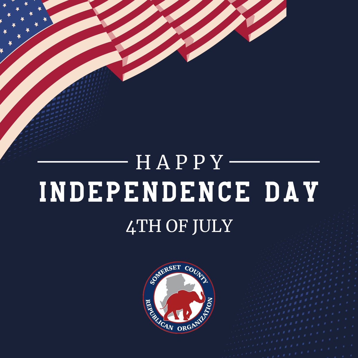SomersetCoGOP's tweet image. 🇺🇸 Happy Independence Day from the Somerset County Republican Organization!
Today, we honor the courage, vision, and sacrifice of those who fought for our freedom.
Wishing you and your family a safe and joyful 4th of July!
#IndependenceDay #USA #SomersetCoGOP 🇺🇸