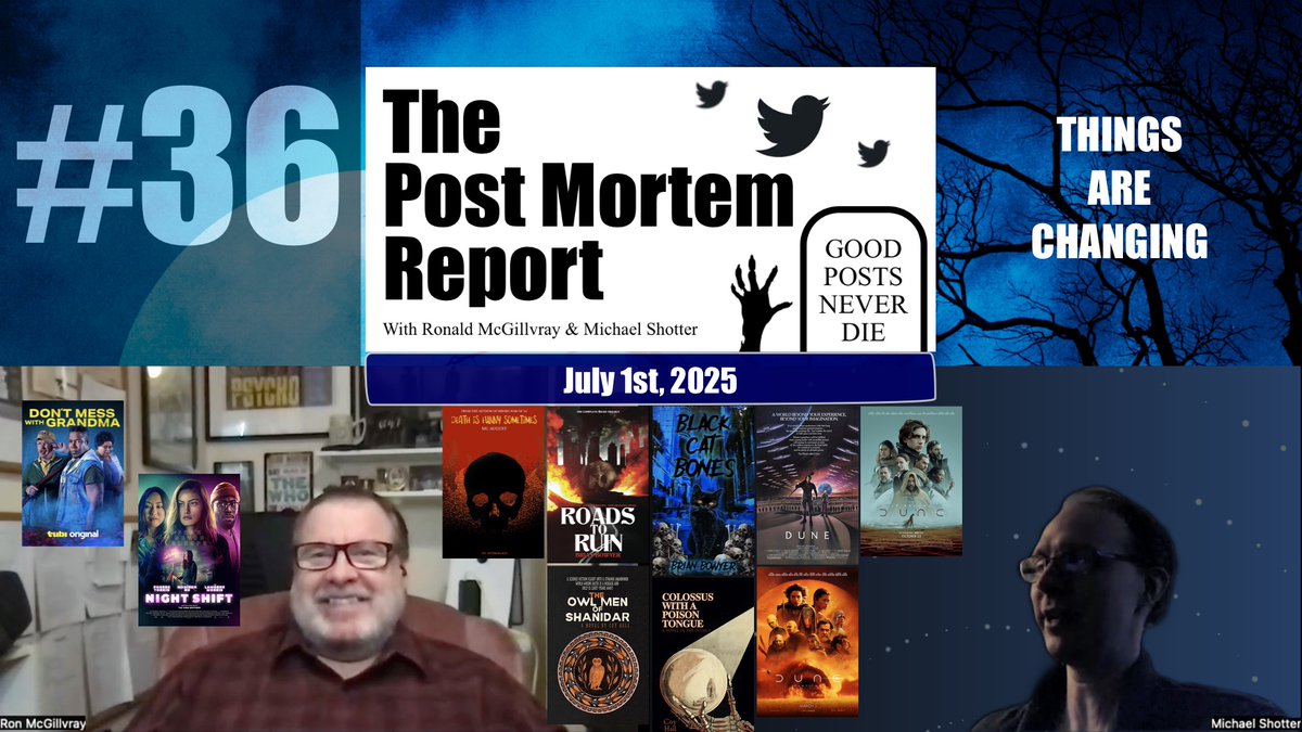 mdshotter's tweet image. ICYMI: The latest episode of @thepostmortemRT is a special one, celebrating the 3-year anniversary of the show and announcing some significant changes that are coming in the future. As usual, we also talk about cool things, like books, movies, and more!
postmortemreport.com