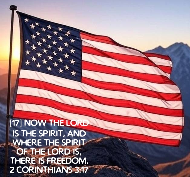 True Freedom... it comes from above. ✝️ 

I am grateful for our Freedoms on this Independence Day.