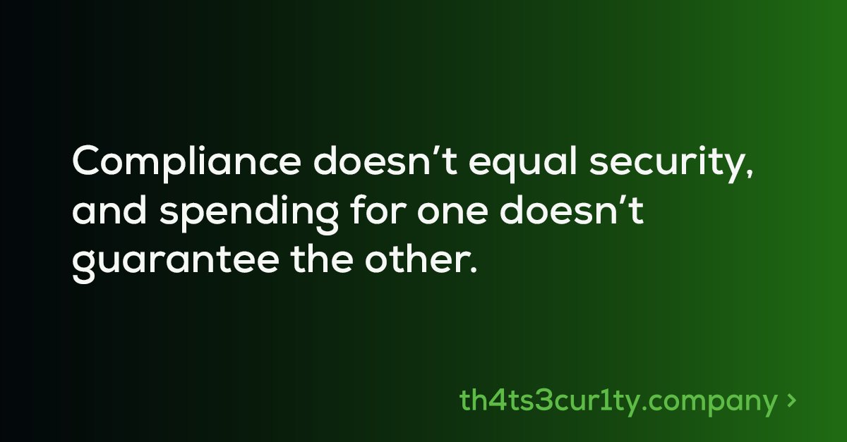 Rules, rules, rules! 📖

We all need to follow them, but is it enough to keep your business secure? A "bare minimum" security strategy within the rules.

Secure. Compliant. Cost-effective. We make sure your cyber security does all three.👇

th4ts3cur1ty.company/contact/

#infosec