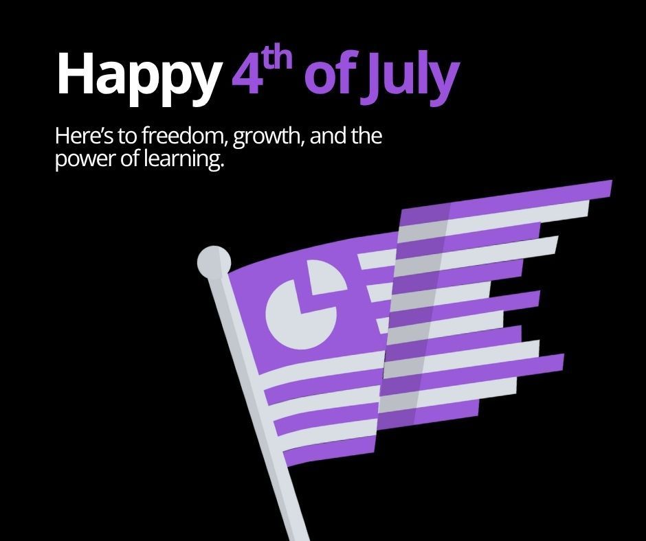Happy 4th of July!

Today, we’re celebrating more than fireworks—we’re celebrating the freedom to learn on your own terms.

No rigid schedules. No pressure. Just you, your goals, and the skills you’re ready to build.

Here’s to independent learning, one project at a time.