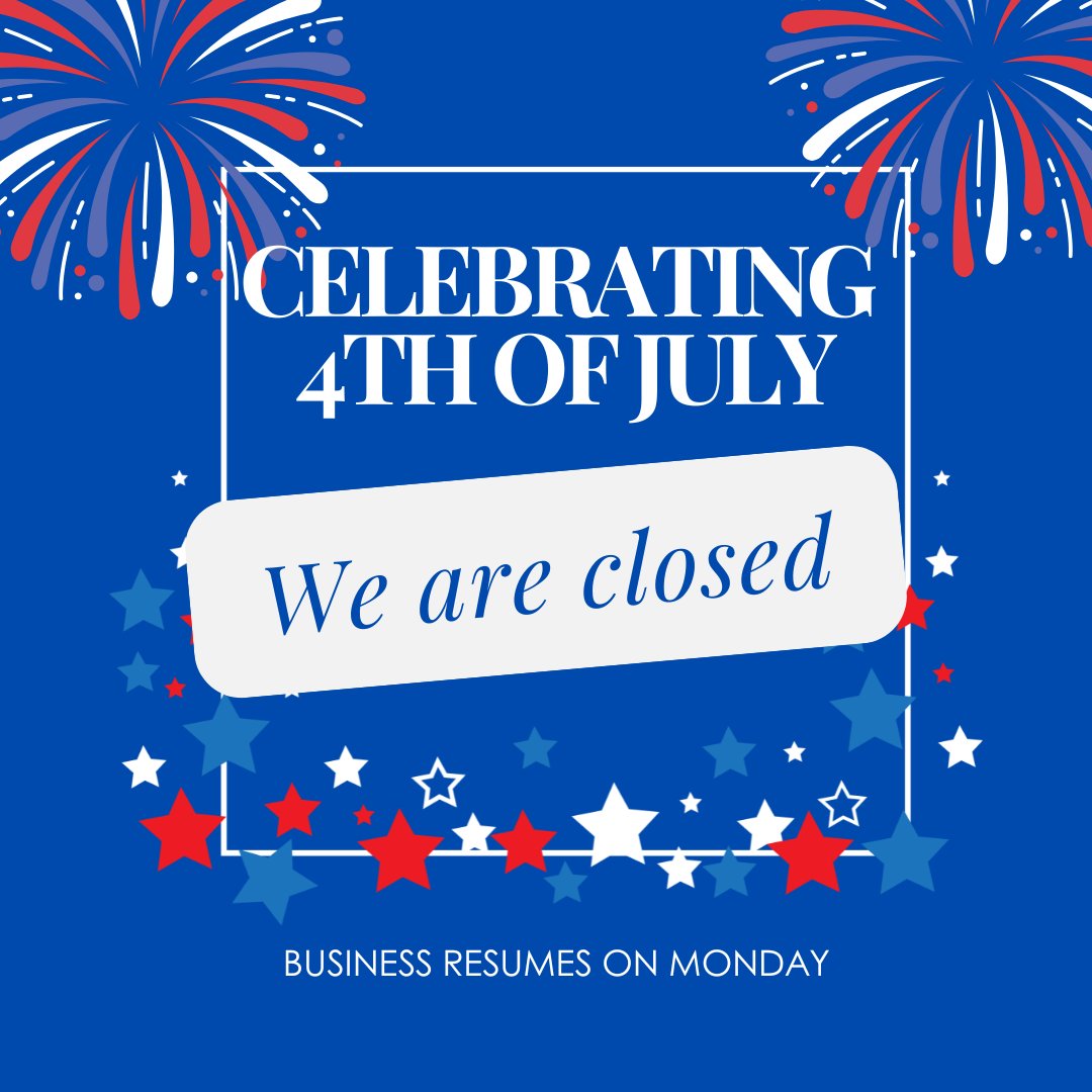 May you all have a very safe and happy weekend!