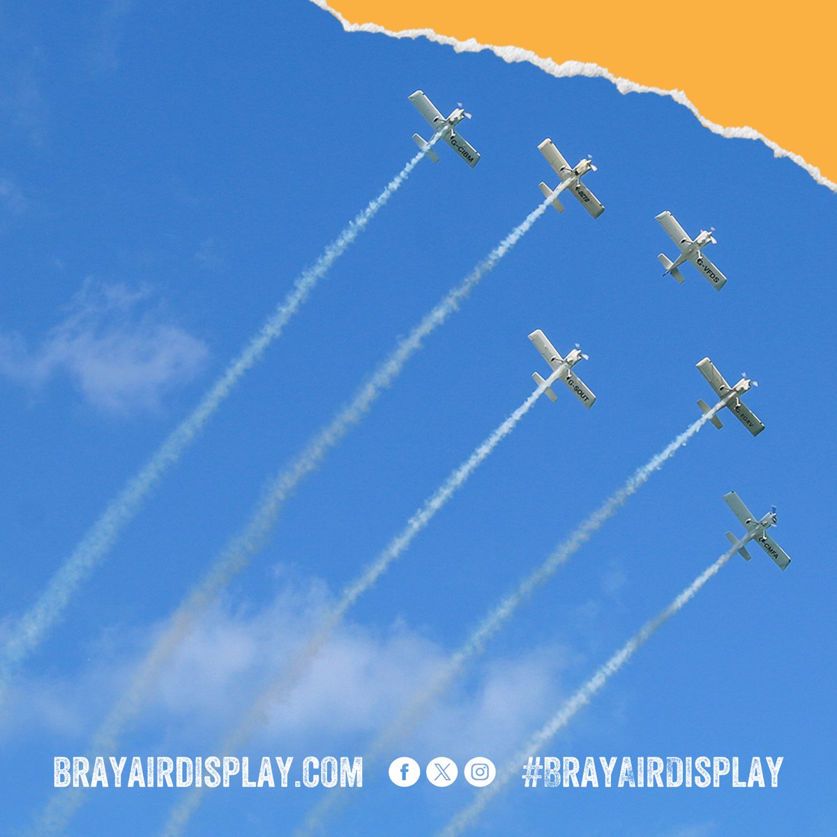 BrayAirShow's tweet image. Prepare for take-off! The skies over #Bray will roar to life once more as the #BrayAirDisplay 2025 lands on Saturday, August 2nd.
Read more ➜ brayairdisplay.com/ready-soar-bra…
#SummerInBray #LoveBray #BAD2025