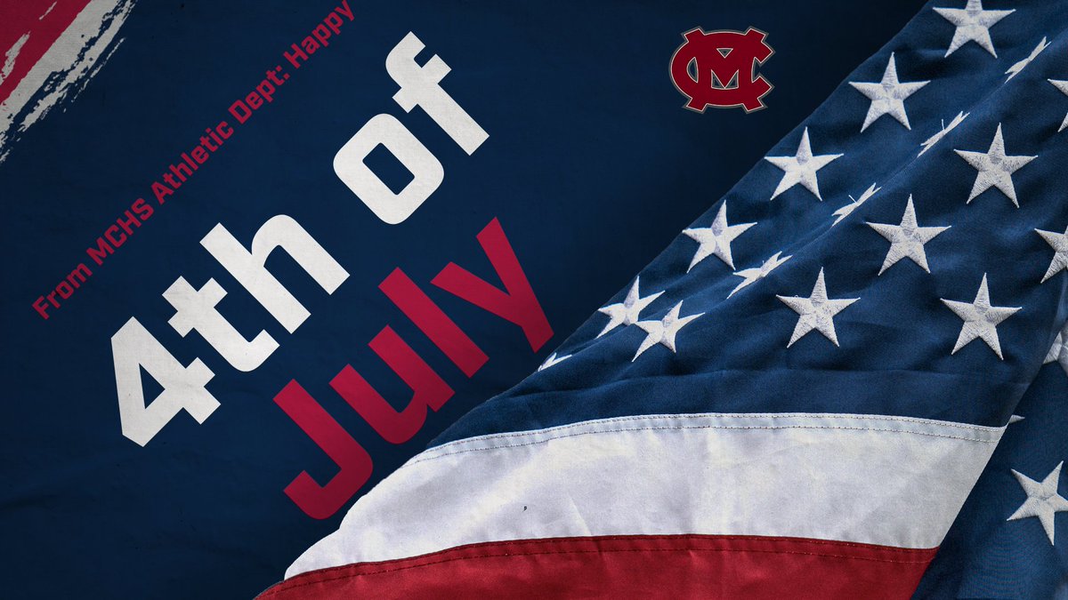 Happy 4th of July from the Mid-Carolina Athletic Department! Today we celebrate freedom, unity, and the spirit of our great nation. Have a safe and joyful Independence Day!