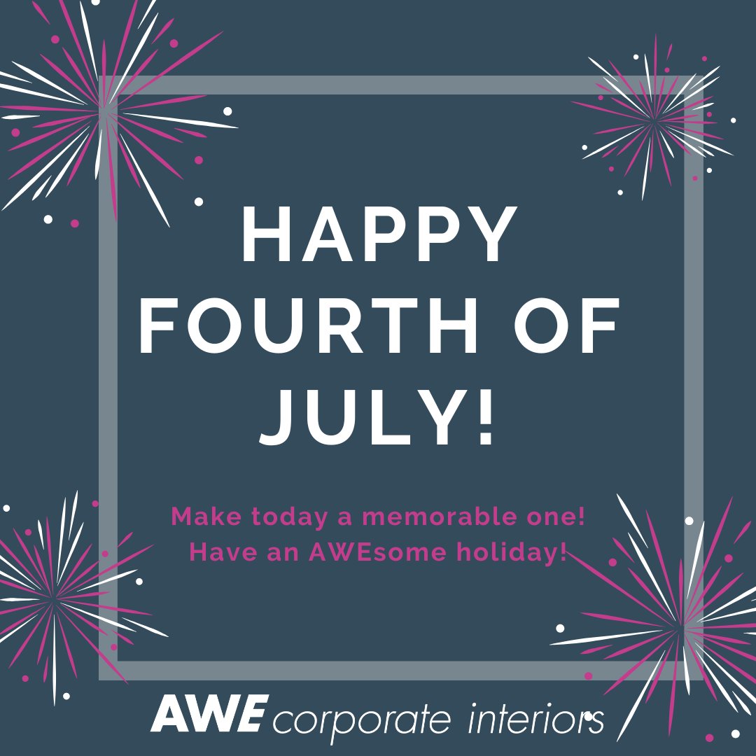 Happy 4th of July from AWE!
As we celebrate freedom, innovation, and American spirit, we’re proud to support the businesses that keep this country moving — one office, lobby, and workspace at a time.
