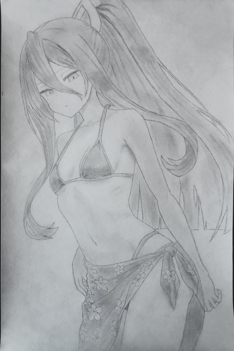 Lumbria00's tweet photo. Since my birthday is getting closer i wanted to indulge myself with some summer Izanami, i think she looks great on that bikini ☀️🌊#Blazblue https://t.co/iLVusnKA8B