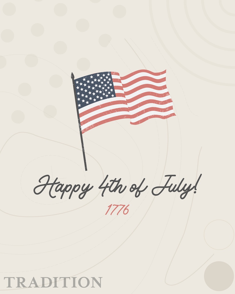From our TRADITION family to yours—happy Fourth of July! Grateful for the freedoms we enjoy and the communities we’re proud to be part of. ❤️🤍💙
.
.
.
 #WeAreTradition #WeAreTradition #IndependenceDay #TraditionCompanies #4thofjuly