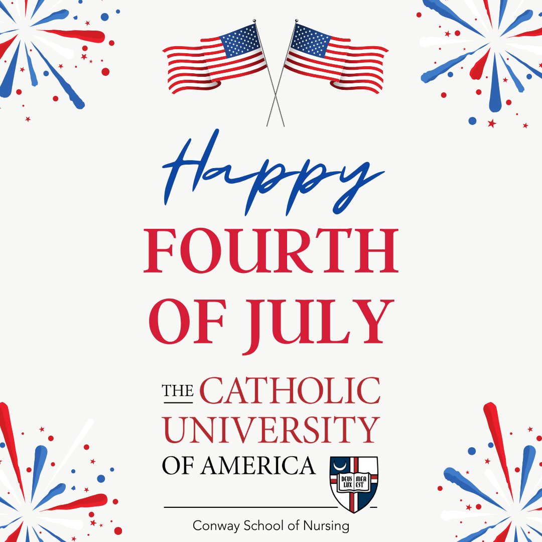 Happy 4th of July from the Conway School of Nursing!

Today, we celebrate the spirit of freedom, unity, and service. Here's to the future nurses who care for our communities with dedication and heart. Have a safe and joyful Independence Day!
