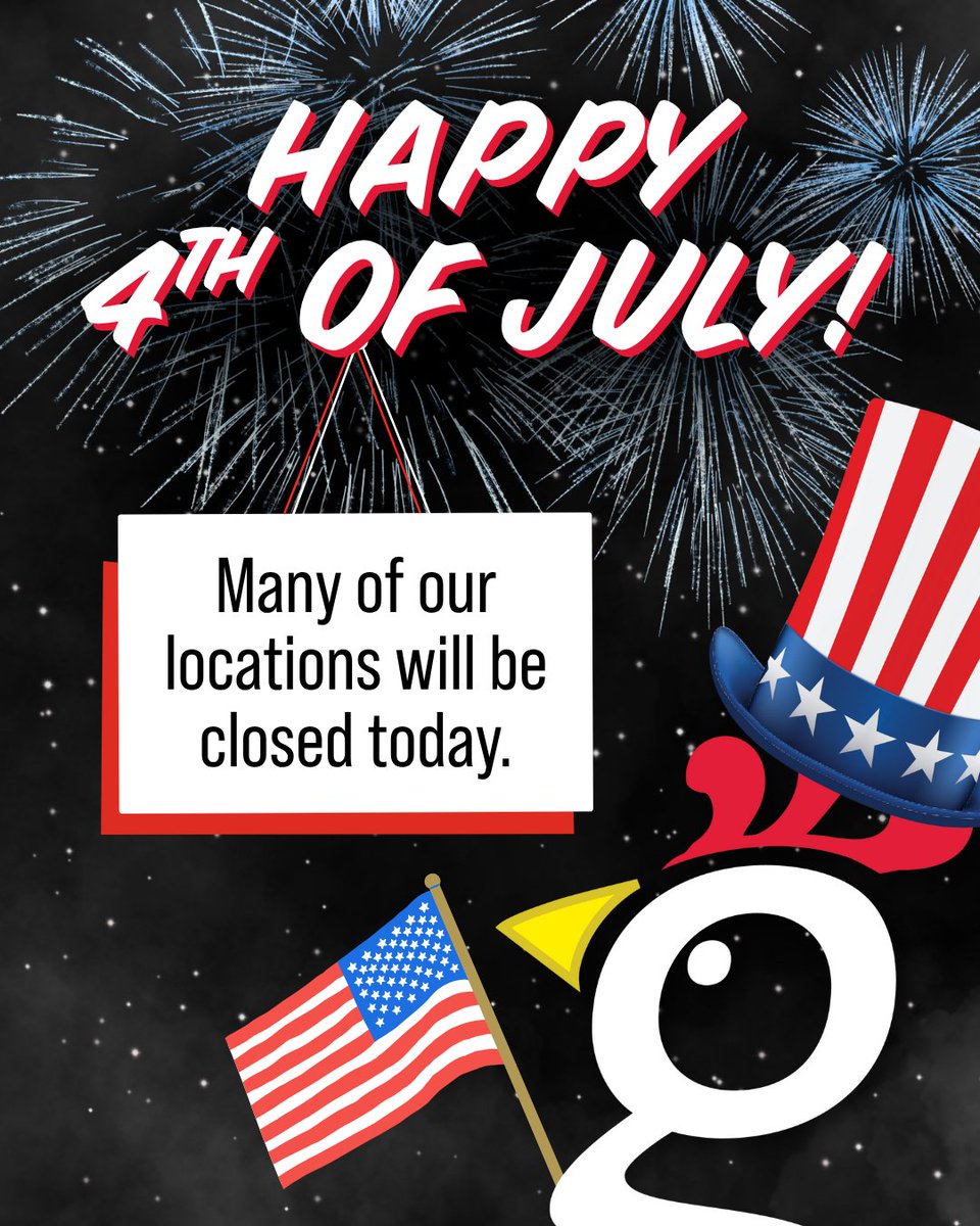 Happy 4th of July, #HMFans! 🇺🇸🎆

In honor of Independence Day, some of our stores will be closed today so our team can spend the day celebrating with their loved ones.

Please check our website to see if your nearest location will be closed.