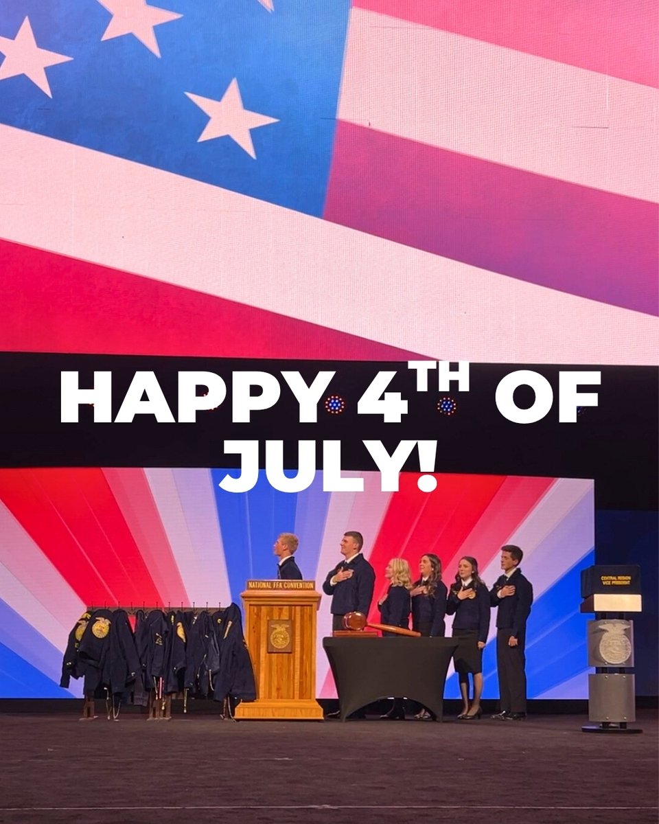 Happy 4th of July from National FFA! 💙💛
#FFA
