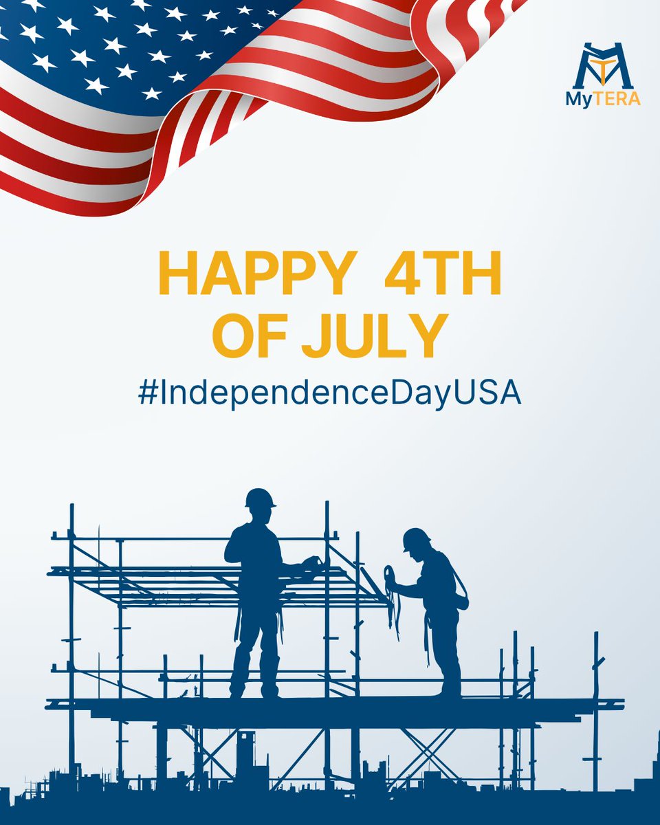 MyTERA365's tweet photo. Happy Independence Day from MyTERA!
Today, we celebrate the strength, courage, and values that define this great nation.

At MyTERA, we’re proud to support organizations across the U.S. in building safer &amp; healthier workplaces. https://t.co/s13cHI0NVD