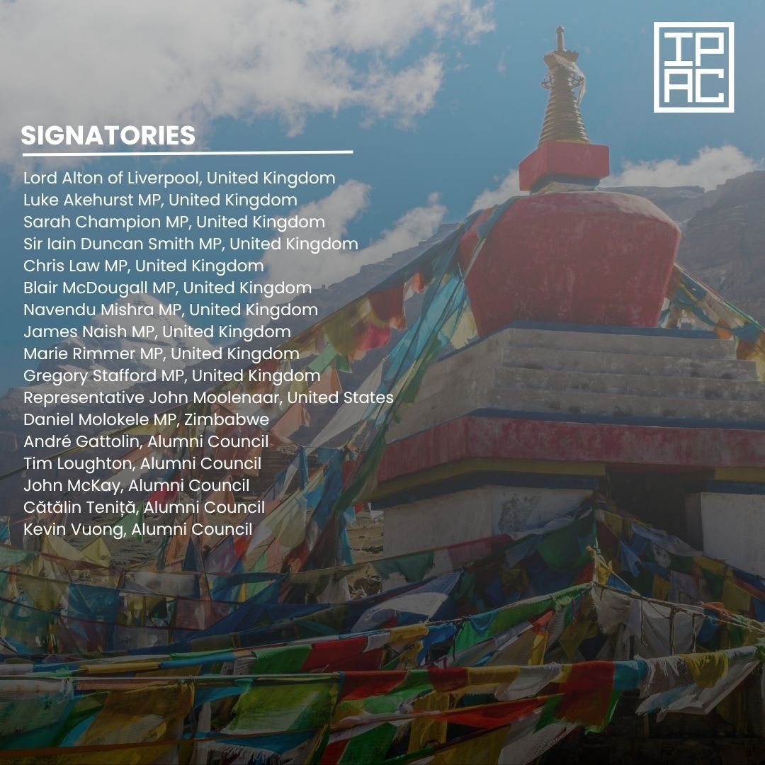 Inter-Parliamentary Alliance on China (IPAC) (@ipacglobal) on Twitter photo ๐จ #BREAKING 60 lawmakers from 28 parliaments call upon governments to honour Tibetan Buddhist traditions and reject Beijingโs interference in the 14th Dalai Lama's succession plans.
ไพ่ช28ๅๅๆ็60ไฝ็ซๆณ่
ๅผ็ฑฒๅๅๅฐ้่ๅณไฝๆๅณ็ตฑ๏ผๆ็ตๅไบฌๅนฒ้ ็ฌฌๅๅไธ้่ณดๅๅ็่ฝไธ่จๅใ ๐จ #BREAKING 60 lawmakers from 28 parliaments call upon governments to honour Tibetan Buddhist traditions and reject Beijingโs interference in the 14th Dalai Lama's succession plans.
ไพ่ช28ๅๅๆ็60ไฝ็ซๆณ่
ๅผ็ฑฒๅๅๅฐ้่ๅณไฝๆๅณ็ตฑ๏ผๆ็ตๅไบฌๅนฒ้ ็ฌฌๅๅไธ้่ณดๅๅ็่ฝไธ่จๅใ