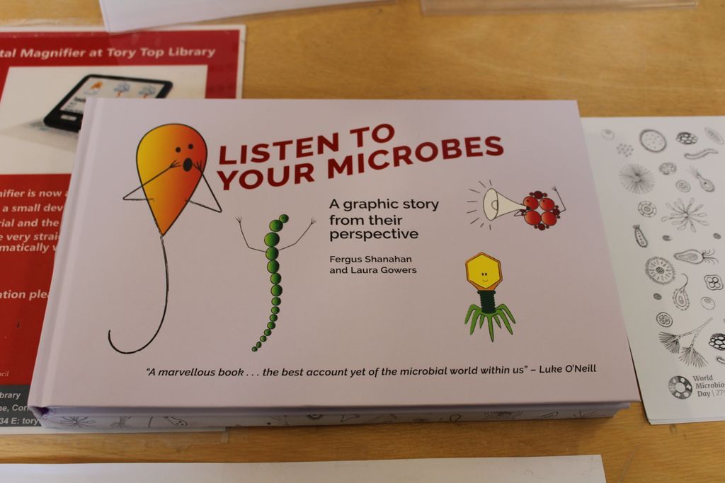 Cork City Libraries (@corkcitylibrary) on Twitter photo We celebrated National Microbiome Day here in Tory Top Library. 
We received some beautifully illustrated copies of ‘Listen to your Microbes’ to give members of the public to highlight National Microbiome Day. 
Drop into your local branch to get your copy! We celebrated National Microbiome Day here in Tory Top Library. 
We received some beautifully illustrated copies of ‘Listen to your Microbes’ to give members of the public to highlight National Microbiome Day. 
Drop into your local branch to get your copy!