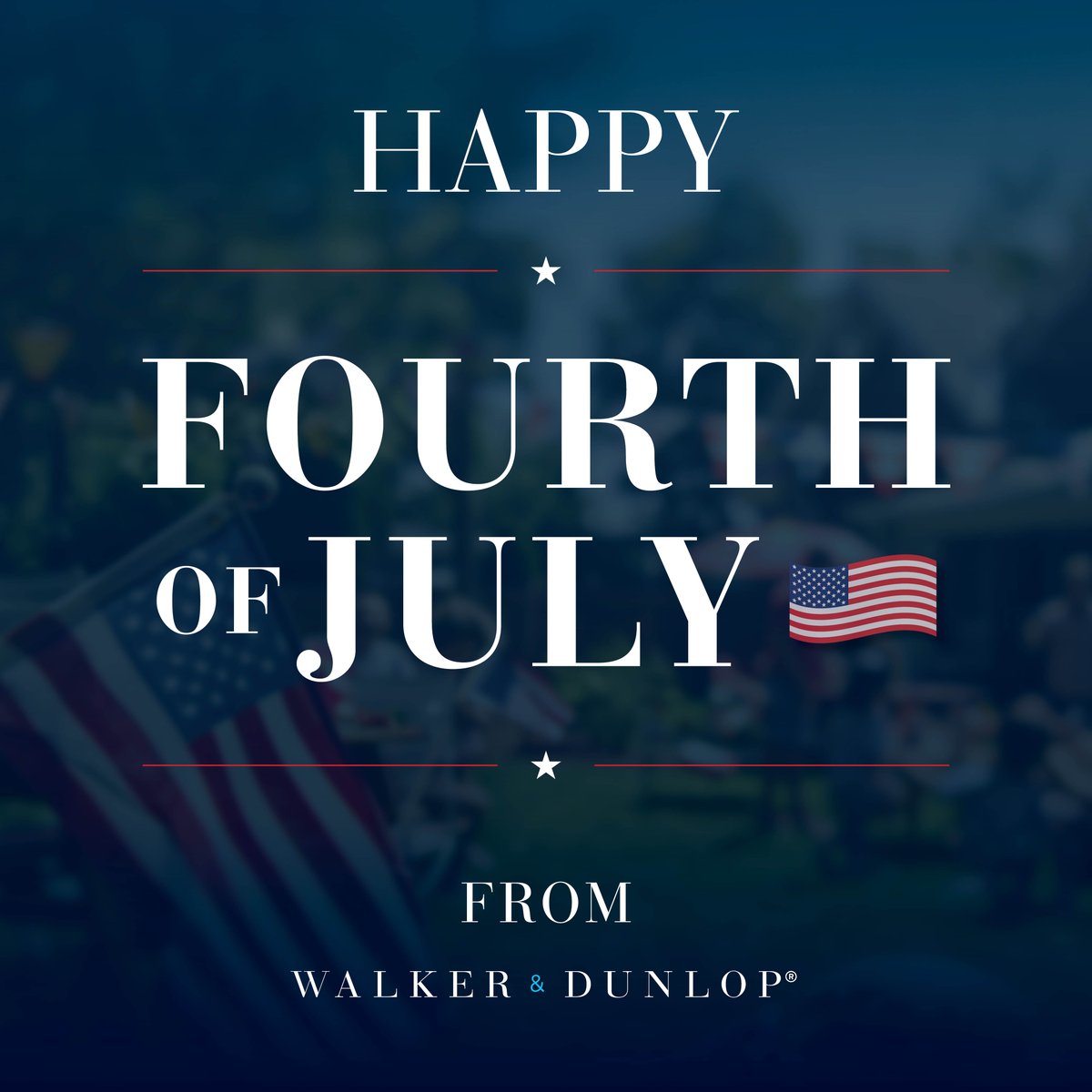 Happy Fourth of July from all of us at Walker &amp; Dunlop! Our CMO and executive sponsor of our Military &amp; Veterans Employee Resource Group, invites you to honor the voices of service, courage, and unity. 

walkerdunlop.com/insights/july-…

#FourthOfJuly #IndependenceDay #WalkerDunlop