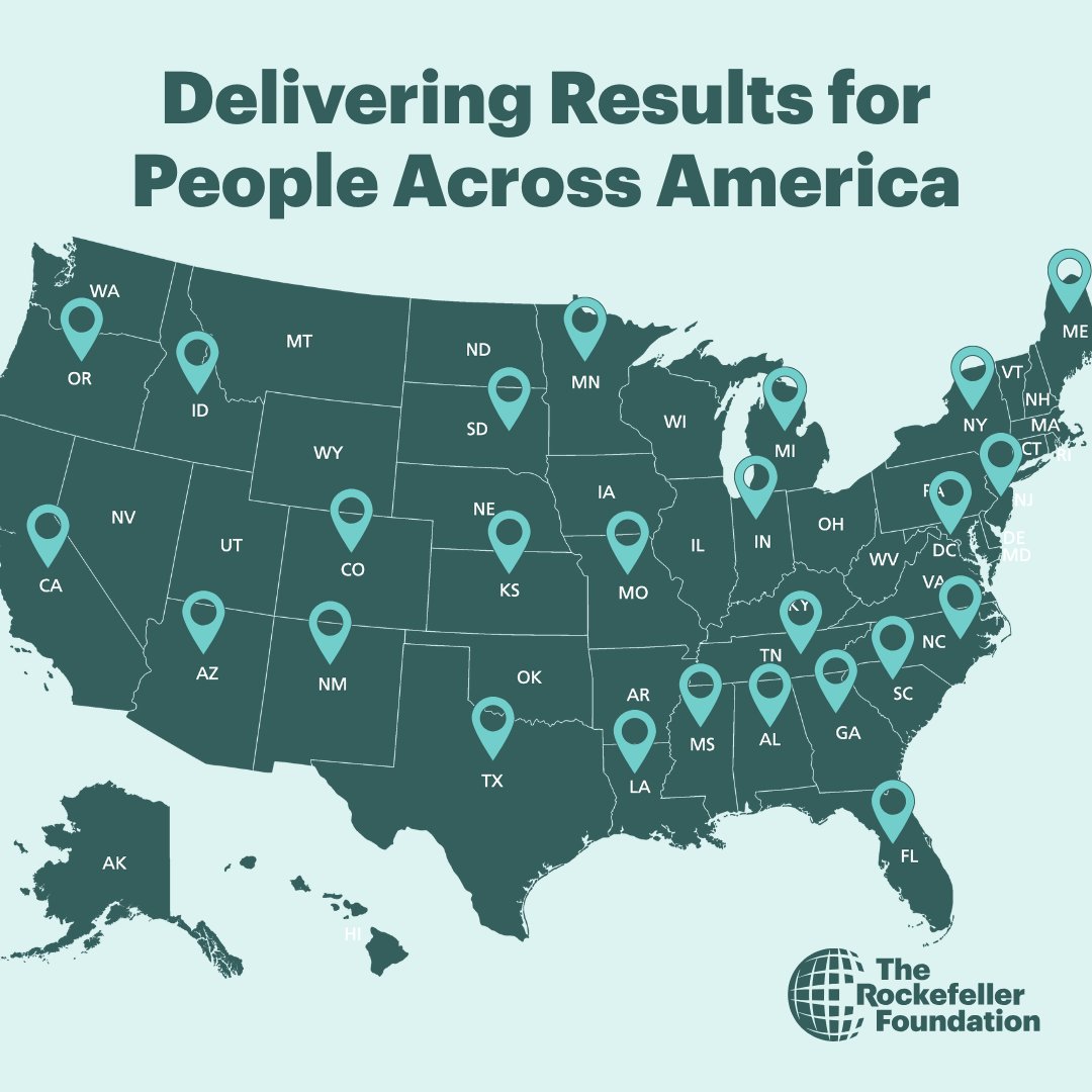 RockefellerFdn's tweet image. 🇺🇸 Since 1913, The Rockefeller Foundation has been making big bets to improve the well-being of people across the United States. Explore this map to learn about our work to ensure good jobs, good health, good food for all Americans: rockfound.link/45YTlPr