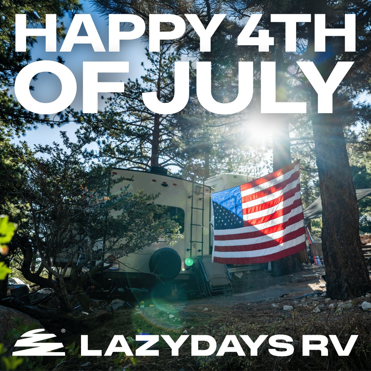 🇺🇸 Happy Fourth of July from all of us at Lazydays RV! Here's to freedom, fireworks, and unforgettable adventures - wherever the road takes you. 🎆