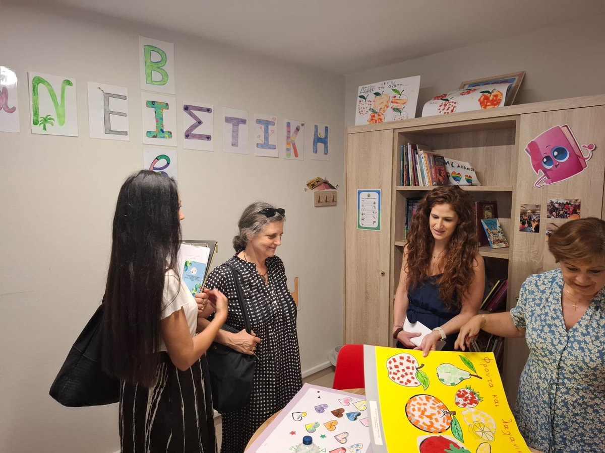 B_Kauffmann_'s tweet photo. #Crete Monitoring Committee shows very good progress in #ESF+implementation. Visited daycare centers for elderly and persons with disabilities and a community center helping vulnerable groups incl 3rd country nationals in #Rethymno and engaged with enthusiastic staff! #EUSocial https://t.co/HiQfUfa6NG