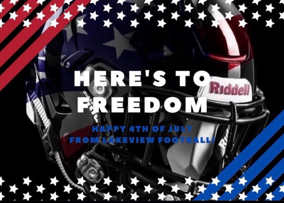 Happy 4th of July! #lakeviewvikes #threecheers