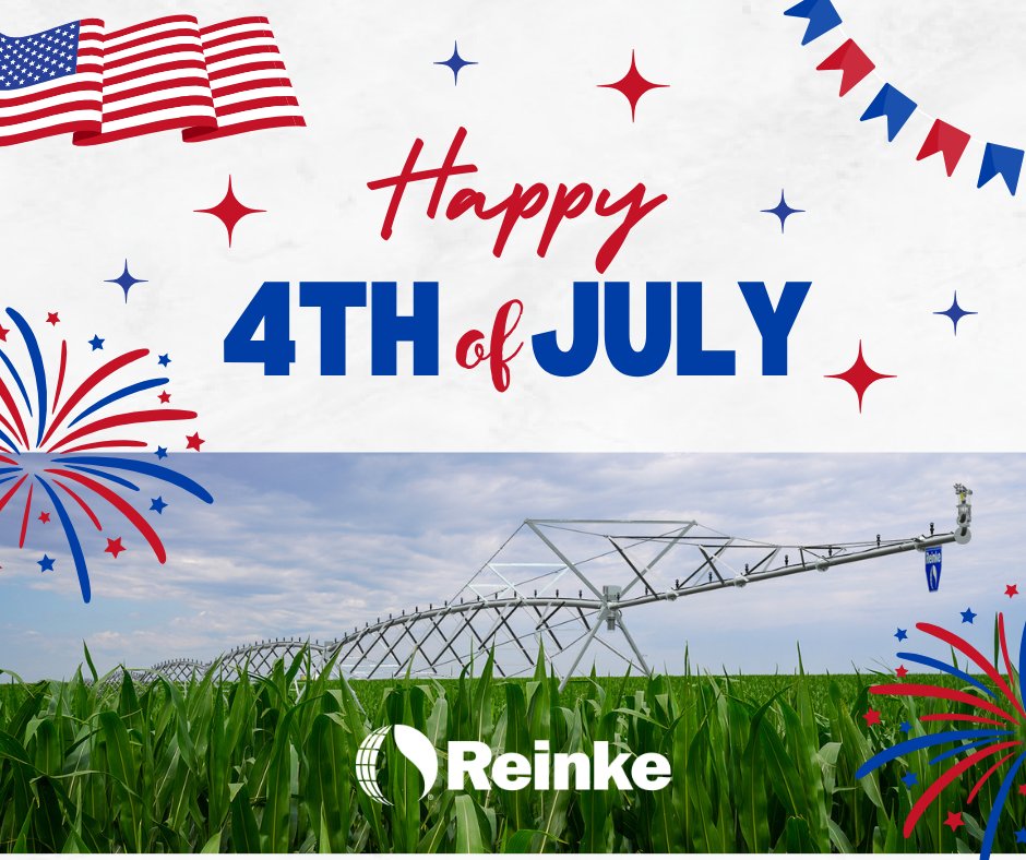 Reinke wishes you and your family a safe and happy 4th of July. Offices in Deshler, NE and Belleville, KS will be closed today.
