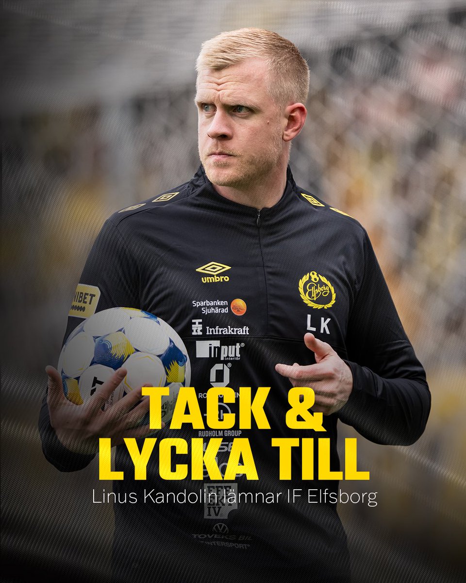 Målvaktstränaren Linus Kandolin lämnar herrlagets ledarstab för en roll i Premier League-klubben West Ham United. Vi säger stort tack för åren i gulsvart och önskar lycka till i England.

Läs mer på elfsborg.se
________
#vitillsammans #elfsborg #borås