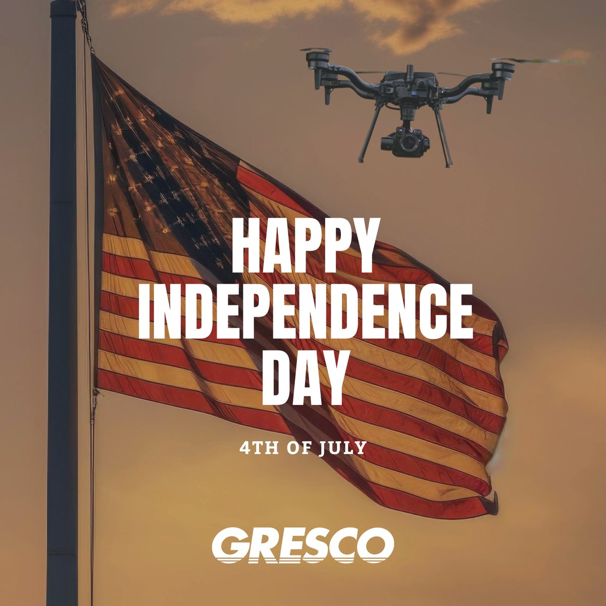 This 4th of July, we honor the crews, responders &amp; innovators who power our nation forward—on the ground and in the air.

Wishing you a safe, meaningful Independence Day from all of us at Gresco UAS. 🇺🇸