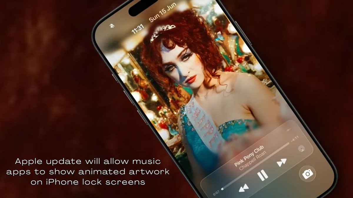 📽️ It's quite surprising, but Apple plan to allow third-party music apps to use their API for the iOS 26 update. Animated artwork will be displayed while listening to music with a locked iPhone.

blog.push.fm/?p=21201&previ…