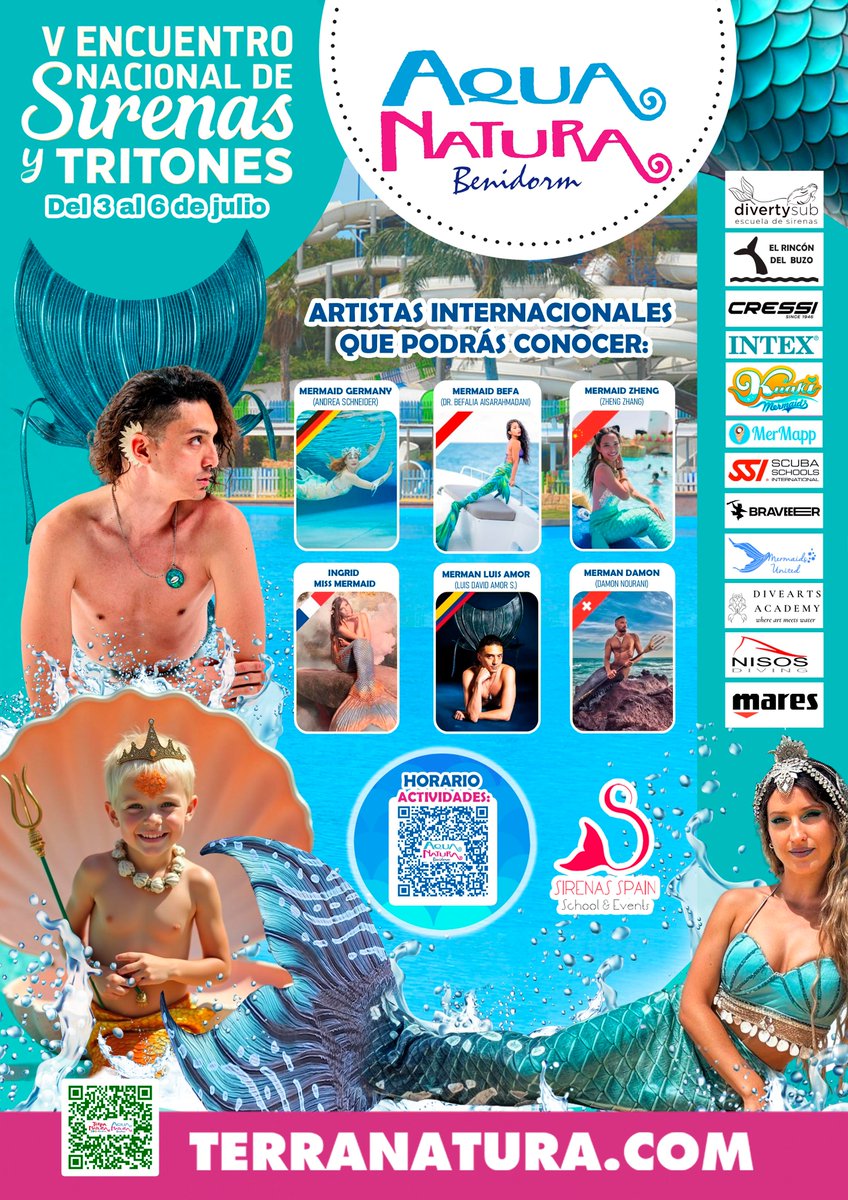 Aqua Natura Benidorm (@aquanaturapark) on Twitter photo 🧜♀️ ¡Último día del V Encuentro Nacional de Sirenas y Tritones en <a href="/AquaNaturaPark/">Aqua Natura Benidorm</a>
<a href="/intexiberia/">Intex Iberia</a>
Con artistas internacionales, shows, talleres y diversión para toda la familia. +info: benidorm.terranatura.com/noticias/encue…
#SirenasYTritones #Benidorm2025 🧜♀️ ¡Último día del V Encuentro Nacional de Sirenas y Tritones en <a href="/AquaNaturaPark/">Aqua Natura Benidorm</a>
<a href="/intexiberia/">Intex Iberia</a>
Con artistas internacionales, shows, talleres y diversión para toda la familia. +info: benidorm.terranatura.com/noticias/encue…
#SirenasYTritones #Benidorm2025