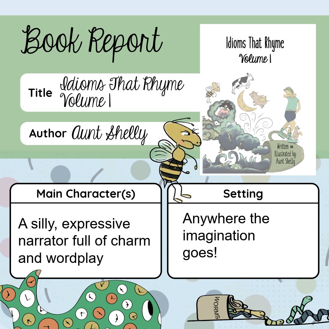 michellebkolo's tweet photo. Idioms That Rhyme: Volume 1 is FREE to download today, Friday, July 4th &amp; Saturday, July 5th!

This playful, pun-filled book is a hit with readers of all ages!

#IdiomsThatRhyme #FunWithWords #FreeEbook #SummerReadingWithShelly #ShellyCreatesIt https://t.co/ifEn0NpHqA