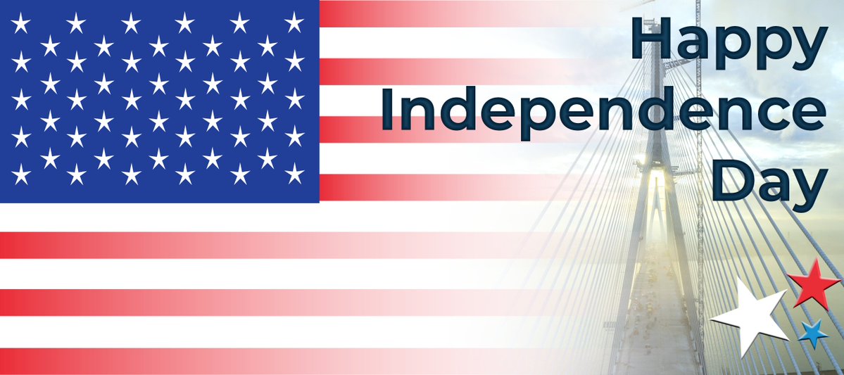 Happy #FourthOfJuly to our neighbours and #GordieHoweBridge project partners. 🇺🇸