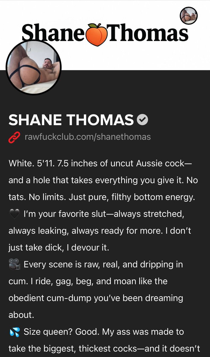 Are you following me?
rawfuckclub.com/shanethomas