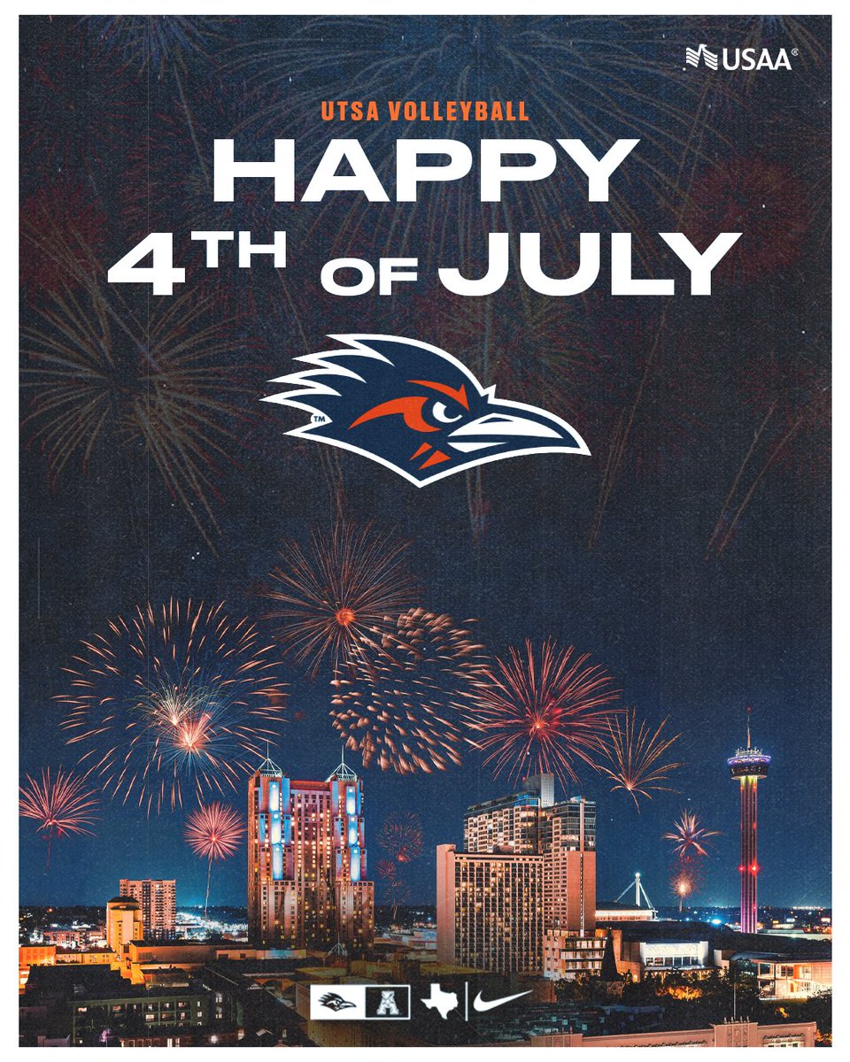 UTSAvolleyball's tweet image. Wishing everyone a Happy 4th of July!
#BirdsUp ๐ค | #LetsGo210