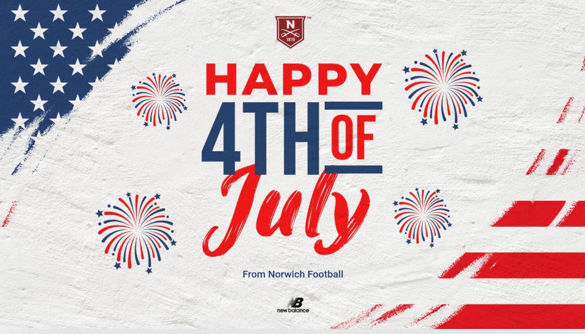 Happy Independence Day from <a href="/NorwichFB/">Norwich Football</a>!