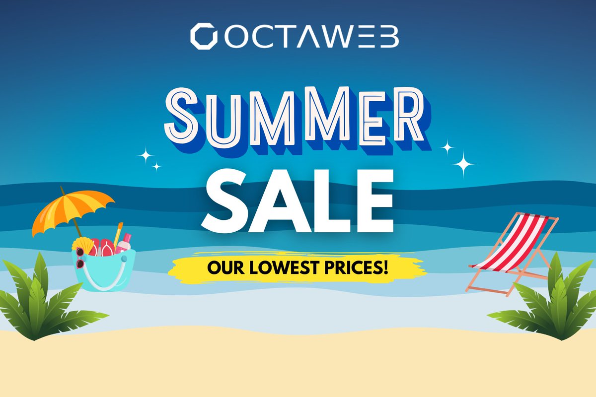 ☀️ OctaWeb Summer Sale - Lowest Prices Ever! ☀️
We’re excited to announce our Summer Sale is back for another year!

Read more on our blog post: octaweb.co.uk/our-summer-sal…

Visit our Client Portal to grab these deals before they are gone!
#hostingdeals #vpshosting #hosting #cpanel