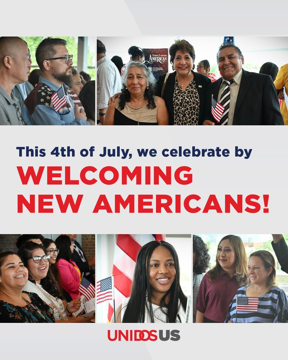This July 4, we celebrate the promise of our nation and the naturalized citizens who help fulfill it. Congress must keep the path to citizenship fair and accessible. Learn more: unidosus.org/blog/2022/09/1…