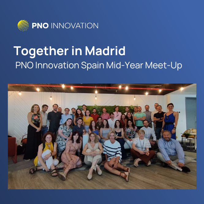 PNO Innovation Spain gathered in Madrid for the mid-year meeting — a great chance for our remote team to connect in person, reflect on progress, and align for what’s next. Let’s keep supporting each other and making an impact! Visit our brand new website pnoinnovation.com