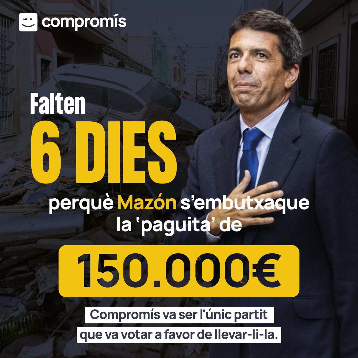 Gràcies al PP i a Vox, Mazón està cada vegada més propet del seu objectiu: 👉💰