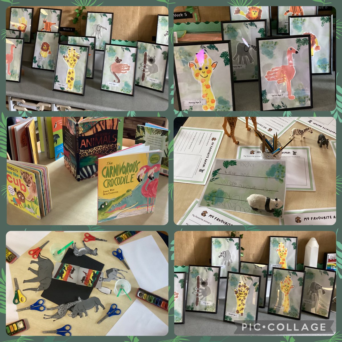 We are all very excited <a href="/MabLanePri/">Mab Lane Primary Sch</a> <a href="/MabLaneArt/">Art at Mab Lane Primary</a> to welcome you to our Art Exhibition this afternoon 🎨 #handimals #eyfs #art 🐅🦩🦒🐒