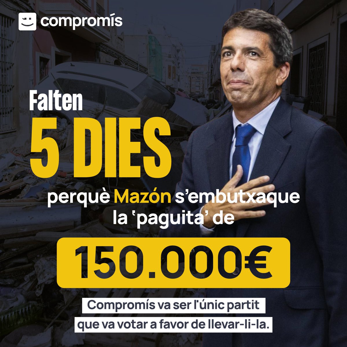 Gràcies al PP i a Vox, Mazón està cada vegada més propet del seu objectiu: 👉💰