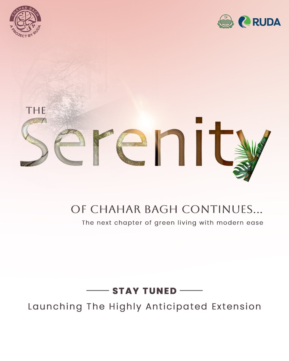 Ravi_RUDA's tweet photo. A new era of elevated serenity is about to unfold.
Stay tuned for the highly anticipated extension.
#RUDA #ChaharBagh #RaviCity #NextChapter https://t.co/SuHZ7pYCMv