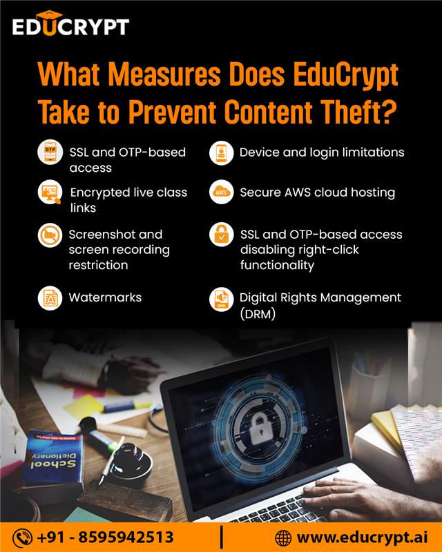educrypt_ai's tweet image. Protect your content with confidence.
EduCrypt safeguards your courses through encryption, access control, and anti-piracy measures - ensuring your content stays yours. 
Get in touch with us today-  bit.ly/46lyGVC 

#EduCrypt #ContentSecurity #DigitalLearning #AntiPiracy