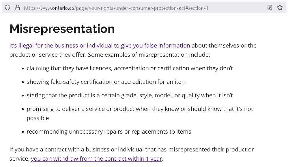 4pix4pics's tweet photo. @AmazonHelp @amazonca According to @ONconsumer, "It’s illegal for [a business] to give you false information about themselves or the product", including "stating that the product is a certain grade, style, model, or quality when it isn’t". This 2x16GB kit was represented as 'a single 32GB ... memory'. https://t.co/ZPHSGpeWic