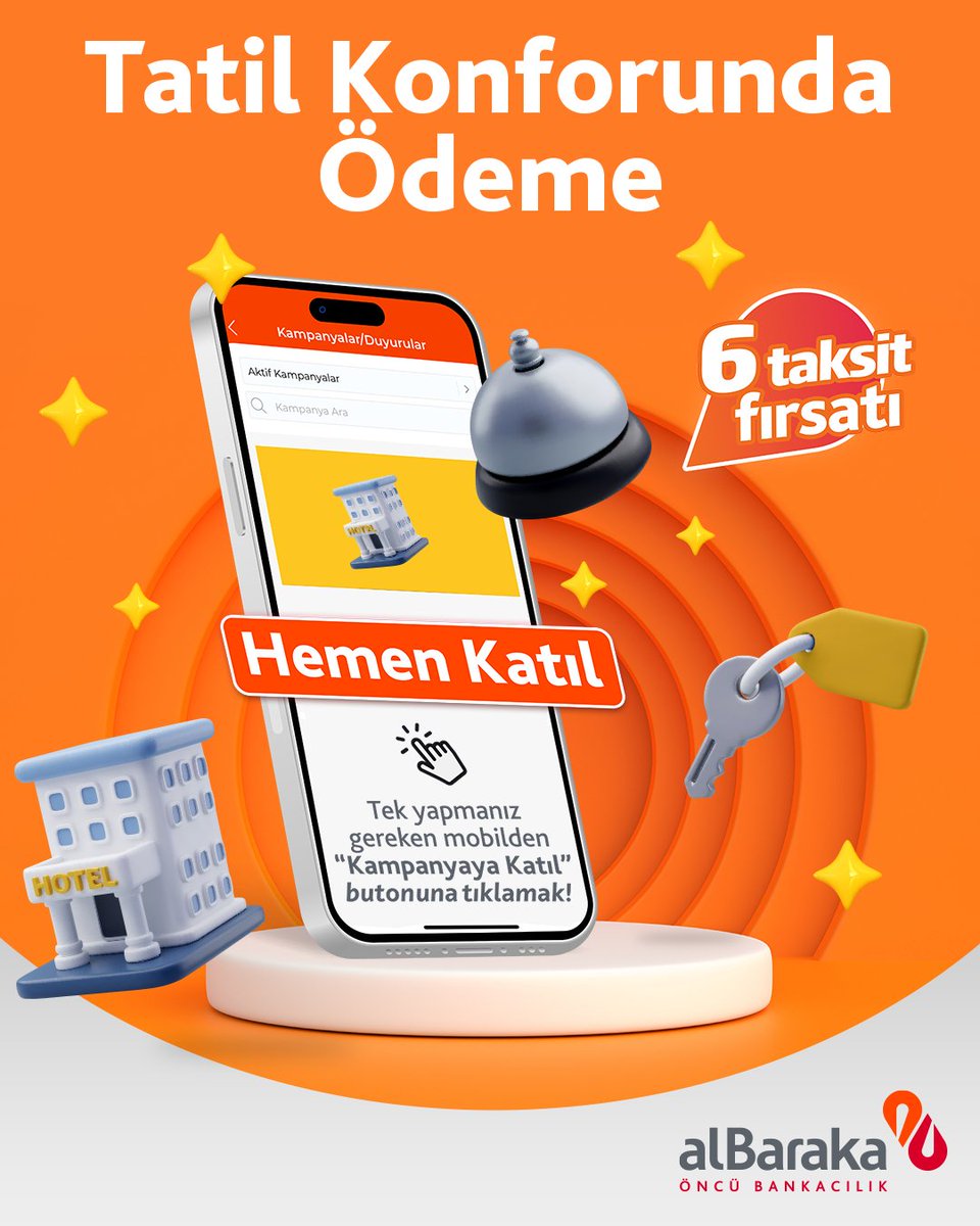 Konaklama Harcamalarına Vade Farksız 6 Taksit Fırsatı Albaraka'da!

Albaraka Mobil'den kampanyaya katılım sağlayarak, World kredi kartınız ile yapacağınız 1.000-50.000 TL arası konaklama harcamalarınıza vade farksız 6 taksit fırsatını kaçırmayın!

#AlbarakaTürk #Konaklama #Taksit