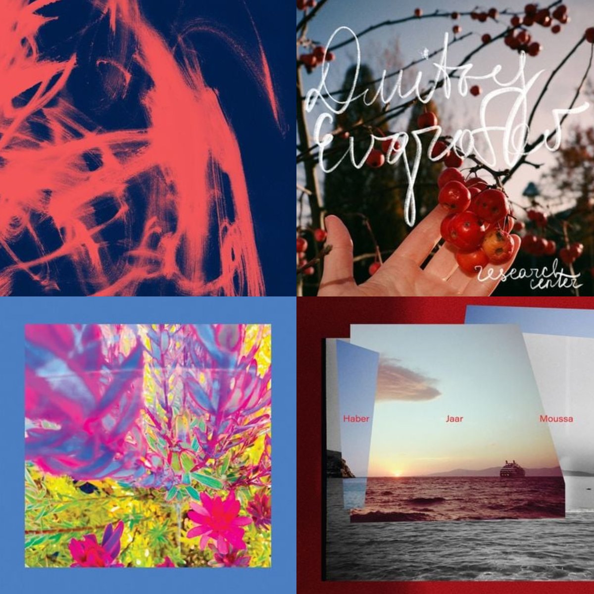 今週リリースの新譜！はちょい少なめだけど涼を感じるエレクトロニカ&amp;アンビエント🎐
Rival Consoles
Dmitry Evgrafov
The Reds, Pinks and Purples
Charbel Haber, Nicolás Jaar &amp; Sary Moussa